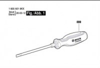 Bosch 1 600 A01 6KX Schraubendreher Screwdriver Spare Parts